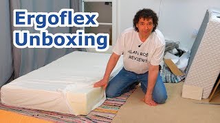 Ergoflex 5G memory foam mattress unboxing  UK mattress [upl. by Tadich]