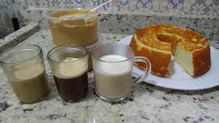 BOLO DE FARINHA DE COCO SEM TRIGO MAS 3 RECEITAS DE CAFÉ DIFERENTE [upl. by Oned]