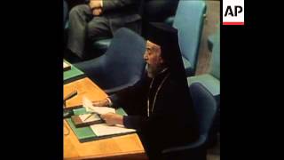 SYND 20 7 74 MAKARIOS ADDRESSES UNITED NATIONS ON CYPRUS SITUATION [upl. by Tevis]