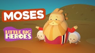 Moses  Bible Stories for Kids  Little Big Heroes [upl. by Lapham]