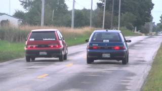 3 Cylinder Geo Metros Drag Racing WTF [upl. by Riamo]