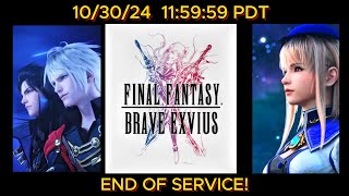 Final Fantasy Brave Exvius Global End of Service [upl. by Slemmer]