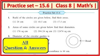 Practice set 156 class 8 Maths Chapter 15 Area Maharashtra state board [upl. by Leonsis49]