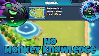 Lych Normal Tutorial  No Monkey Knowledge  Polyphemus BTD6 [upl. by Otto]