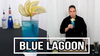 Blue Lagoon Cocktail mixen einfaches Blue Lagoon Rezept ein Cocktail mit Wodka [upl. by Grochow]