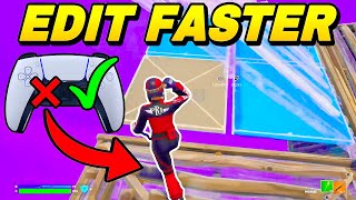 How To EDIT FASTER on CONTROLLER  Remove INPUT DELAY Fortnite Tutorial [upl. by Annelg973]