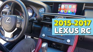 20152017 Lexus RC  BeatSonic CarPlay Android Auto  DIY Installation [upl. by Jesher]