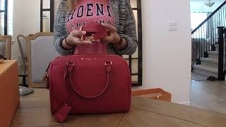 LOUIS VUITTON EMPREINTE SPEEDY 25 BANDOULIERE BAG REVIEW louisvuitton levoutique [upl. by Beckerman]