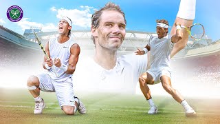 The Very Best of Rafael Nadal  Best Points at Wimbledon [upl. by Hanzelin]