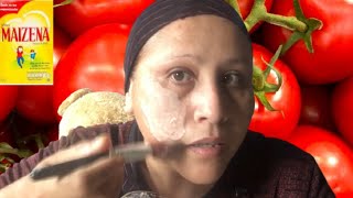 🍅Cómo Hacer Mascarilla de Maizena y Tomate para las Manchas en el Rostro  Tutorial 🌼🍅 [upl. by Lyreb]