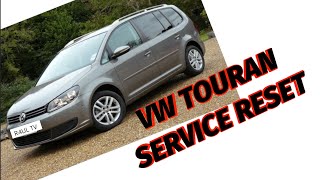 VW TOURANSERVICE RESET2012 [upl. by Harness]