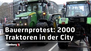 Auftakt zur großen BauernprotestWoche So war die Stimmung am Morgen in der Innenstadt [upl. by Ellehsyt408]