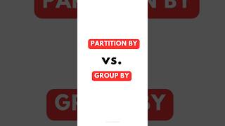 SQL PARTITION BY Vs GROUP BY ✍️ [upl. by Grefe]