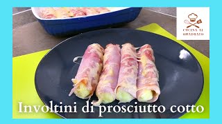 Involtini di prosciutto cotto con patate filanti [upl. by Drwde]