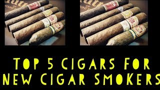 Top 5 Cigars For New Cigar Smokers [upl. by Reifel906]