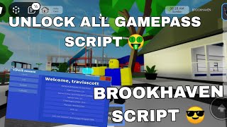 New Brookhaven Script Hack  Unlock All The Gamepass Script 🤑 FluxusHydrogenDeltaArceus X Mobile [upl. by Villiers]