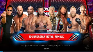 WWE 2K24  WWE 10 SUPERSTARS ROYAL RUMBLE MATCH 2024 [upl. by Garibull]