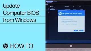 Update Your HP Computer BIOS from Windows  HP Computers  HP Support [upl. by Ribble]