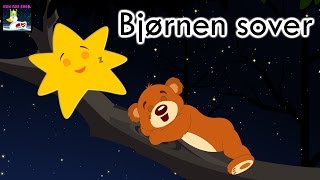 Bjørnen sover  Danske Børnesange med mera  26 minutter mix med tekst [upl. by Neehar696]