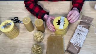 How I Make Pure Beeswax Candles [upl. by Hgielek]