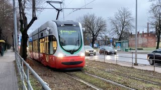 Liepājas tramvaji 2  Trams in Liepāja 25122023 [upl. by Berkman]