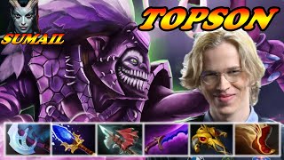 Topson creative Dazzle mid vs Sumail Queen of Pain  Immortal Best Ranked Gameplay [upl. by Daas]