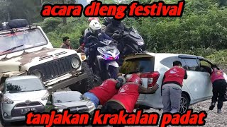 acara dieng festival tanjakan krakalan padat  jalur bawang dieng channelcrewkrakalan [upl. by Cornia]