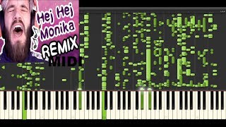 PewDiePie  Hej Monika but it is MIDI Converted IF U CANT PLAY THIS YOUR A NOOB [upl. by Asiluj]