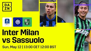 Inter Milano vs US Sassuolo  Serie A Femminile 202324 Playoffs Full Match [upl. by Tera]