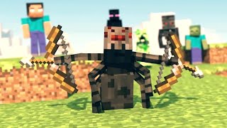 Monster School Archery Minecraft Animation [upl. by Eittel32]