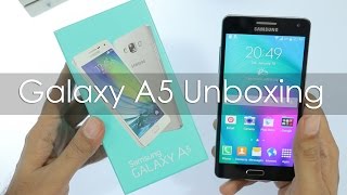 Samsung Galaxy A5 Unboxing amp Hands On Overview [upl. by Tutankhamen706]