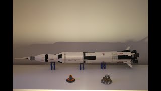 LEGO® 92176 Ideas  Rocket NASA Apollo Saturn V Overview [upl. by Teeter955]