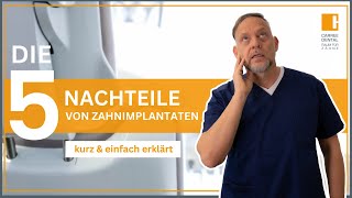 5 Nachteile von Zahnimplantaten Das solltest du wissen  Carree Dental Köln [upl. by Haydon204]