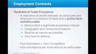 Employment Contracts  Employment Law 101wmv [upl. by Aicak]