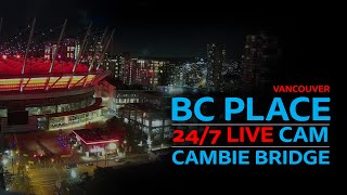 BC Place Vancouver Live Cam  Jazz Background Music [upl. by Rourke]