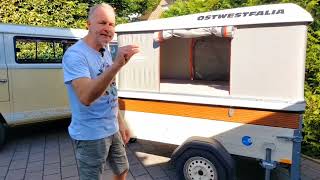 DIY Camping Anhänger mit Dachzelt quotLow Budgetquot für VW Bus T2b [upl. by Akla513]