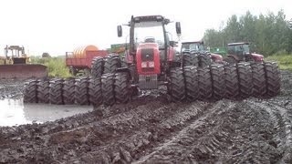 Tractors Stuck in Mud 2017 [upl. by Keryt]