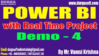 POWER BI tutorials  Demo  4  by Mr Vamsi Krishna On 21052024 8AM IST [upl. by Anselma]