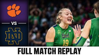 Clemson vs Notre Dame Full Match Replay  2024 ACC Volleyball [upl. by Aziul]