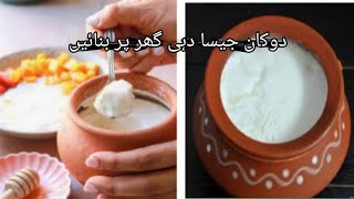 Dahi Jamane ka Sahi TarikaHalwai Jaisa Dahi recipe shortvideo food Healthical Life [upl. by Philana]