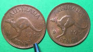 Australia 19441955 Kangaroo Large Penny [upl. by Ativak]