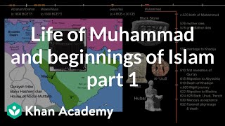 Life of Muhammad and beginnings of Islam part 1  World History  Khan Academy [upl. by Fleta]