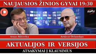 Gyvai AKTUALIJOS IR VERSIJOS [upl. by Irakuy]