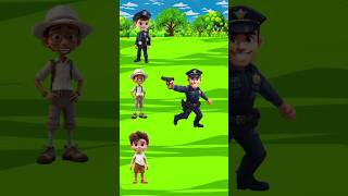 Police ने पकड़ाया चोर cartoon youtubeshorts [upl. by Lody]