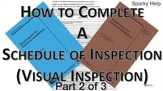 How to Complete a Schedule of Inspections 2 of 3 [upl. by Kleiman274]