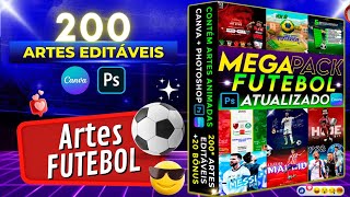 Pack de Arte Editáveis de Futebol [upl. by Philander556]