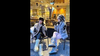 GOING ON VACATION WITH SILVER FOX FUR HAT AND MINK FUR COATS [upl. by Ttik]