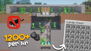 EASY Creeper Farm Minecraft 120  1200 Gunpowder Per Hour [upl. by Leirbag]