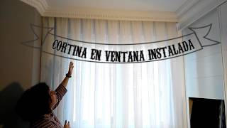 Instalar cortinas y rieles por Cortinasymas [upl. by Hanala710]