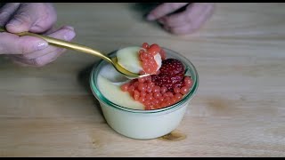 Lemon Posset with Strawberry Caviar [upl. by Allimac]